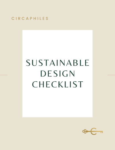 Sustainable Design Checklist