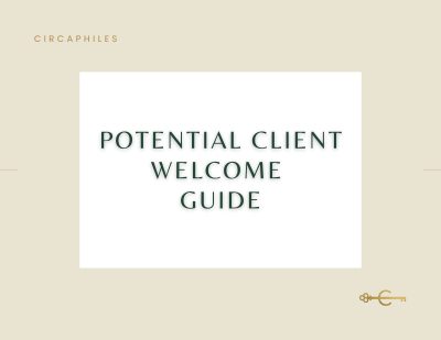 POTENTIAL CLIENT WELCOME GUIDE