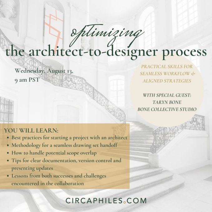 handoff from an architect to designer